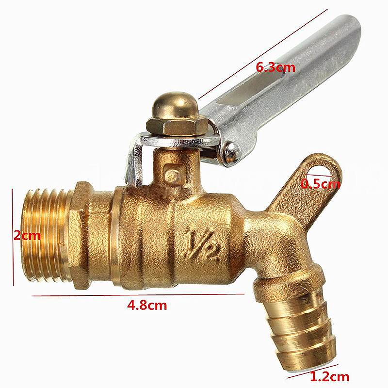 1/2" 2cm Brass Thread Waterfall Bathroom Basin Faucet Locked Vanity Sink Outdoor Garden Mixer Water Tap Mayitr