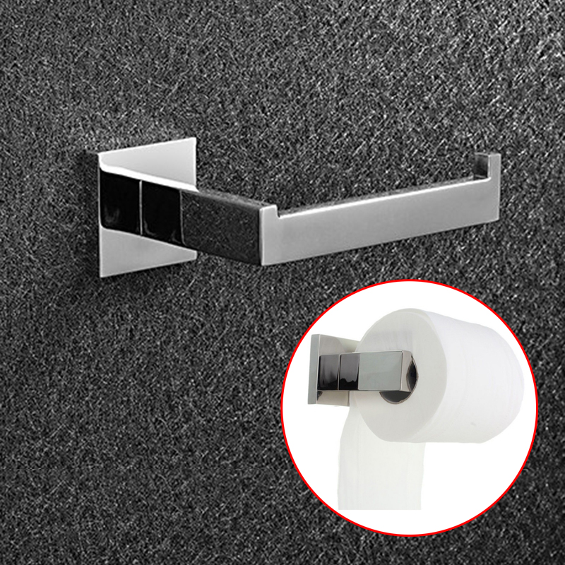 Modern Toilet Paper Roll Holder Stainless Steel Wall Mounted Bathroom Rolling Toilet Paper Holder Mayitr