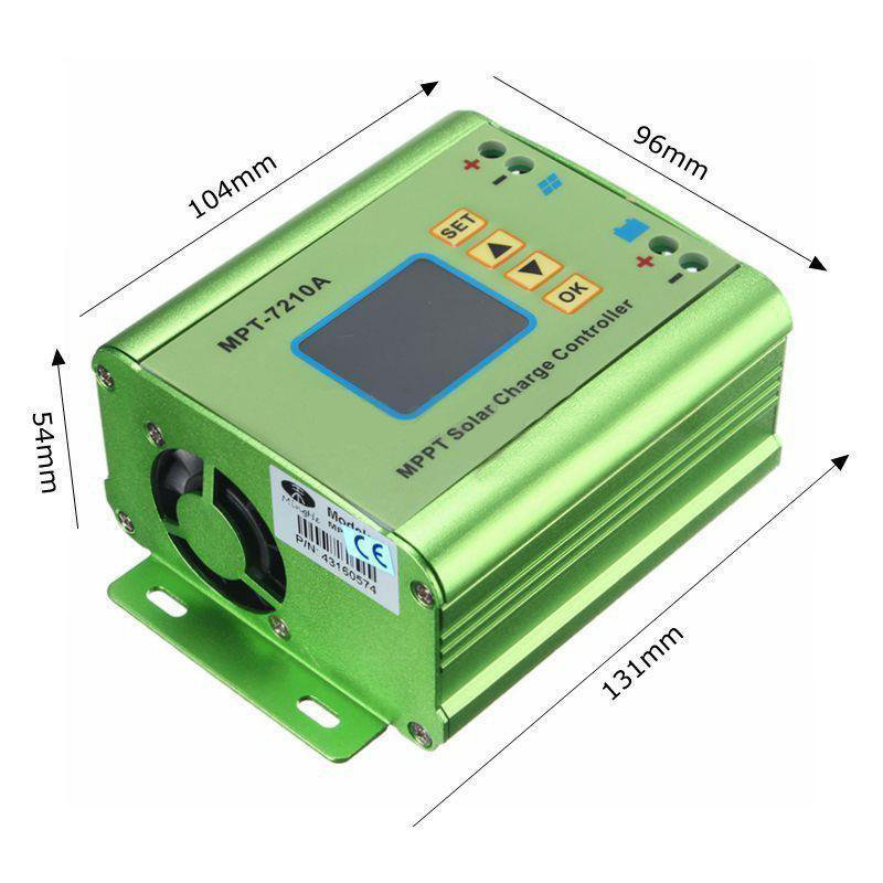 MPPT Solar Panel Battery Regulator Charge Controller with LCD Display 24/36/48/60/72V 10A Solar Controllers Mayitr