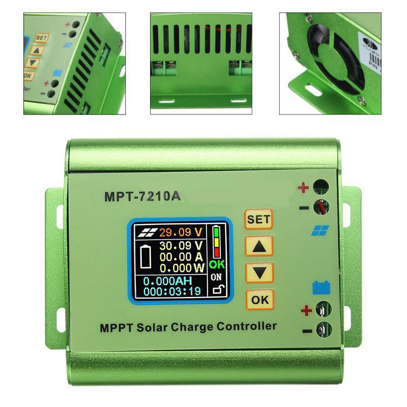 MPPT Solar Panel Battery Regulator Charge Controller with LCD Display 24/36/48/60/72V 10A Solar Controllers Mayitr