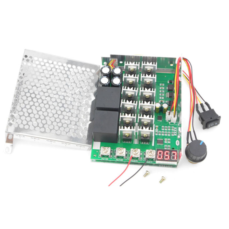 1pc 60A DC12V 24V 36V 48V Reversible Motor Speed Controller Control Governor with Switch