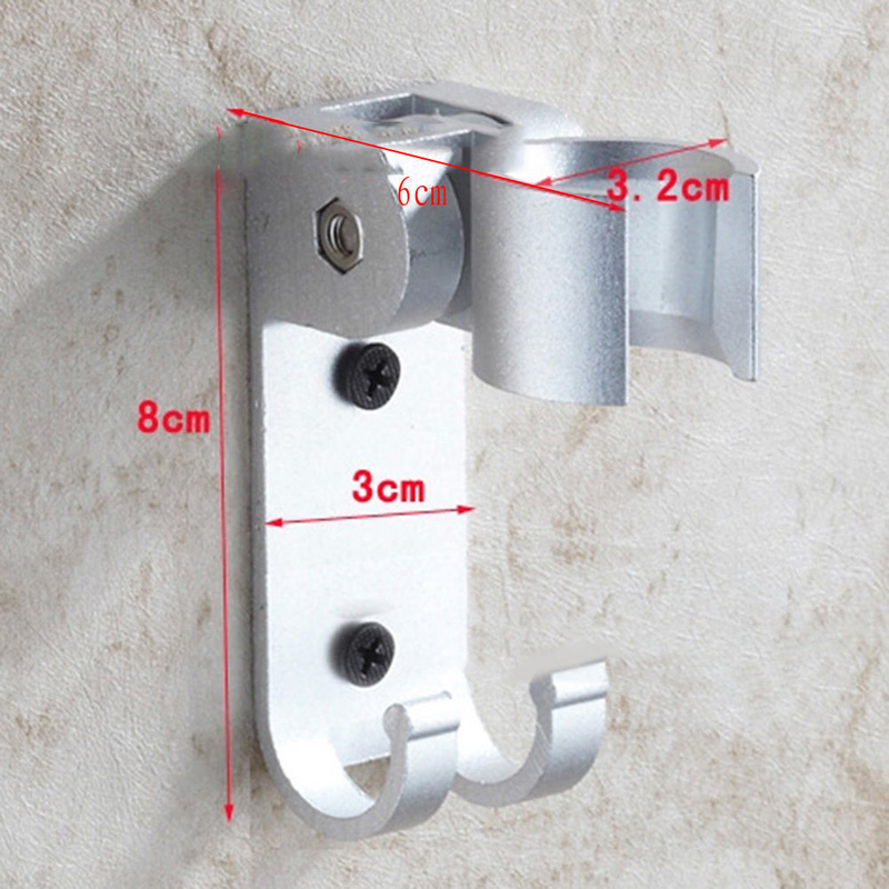 Adjustable Aluminum Shower Holder Wall Mounted Shower Rain Head Holder Rustproof Head Stand Bathroom Accessories