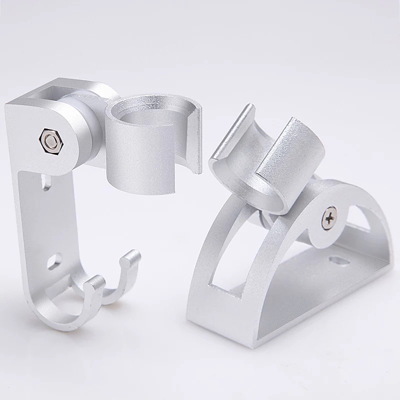 Adjustable Aluminum Shower Holder Wall Mounted Shower Rain Head Holder Rustproof Head Stand Bathroom Accessories