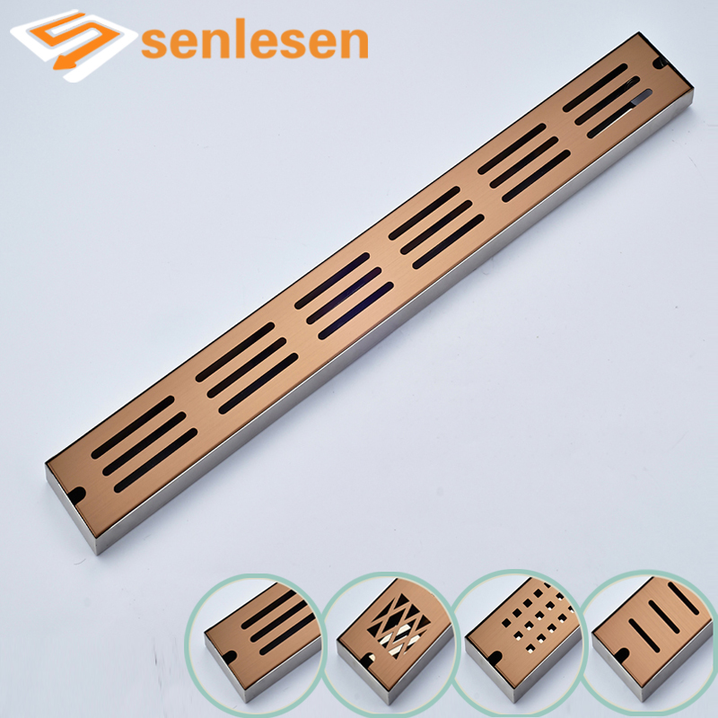 Luxury Rose Gold Finish Stainless Steel Floor Drain Grate Waste Floor