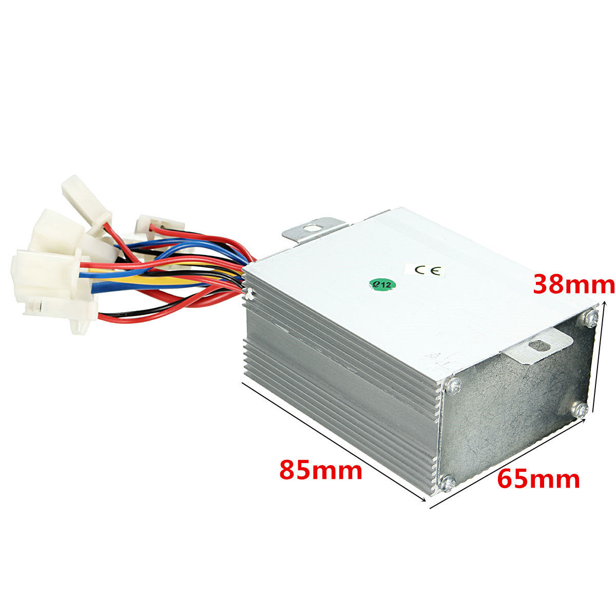 24V 500W Silver Aluminium Brushed Motor Speed Controller For Electric Bicycle Scooter Bike 85*65*38mm Mayitr