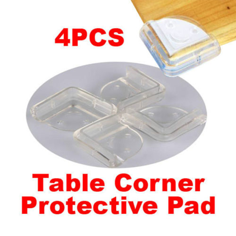 4Pcs Clear Jewelry Box Corner Foot Wooden Case Corner Protector Smiling Pattern Carved Crafts Decorative Corner Brackets