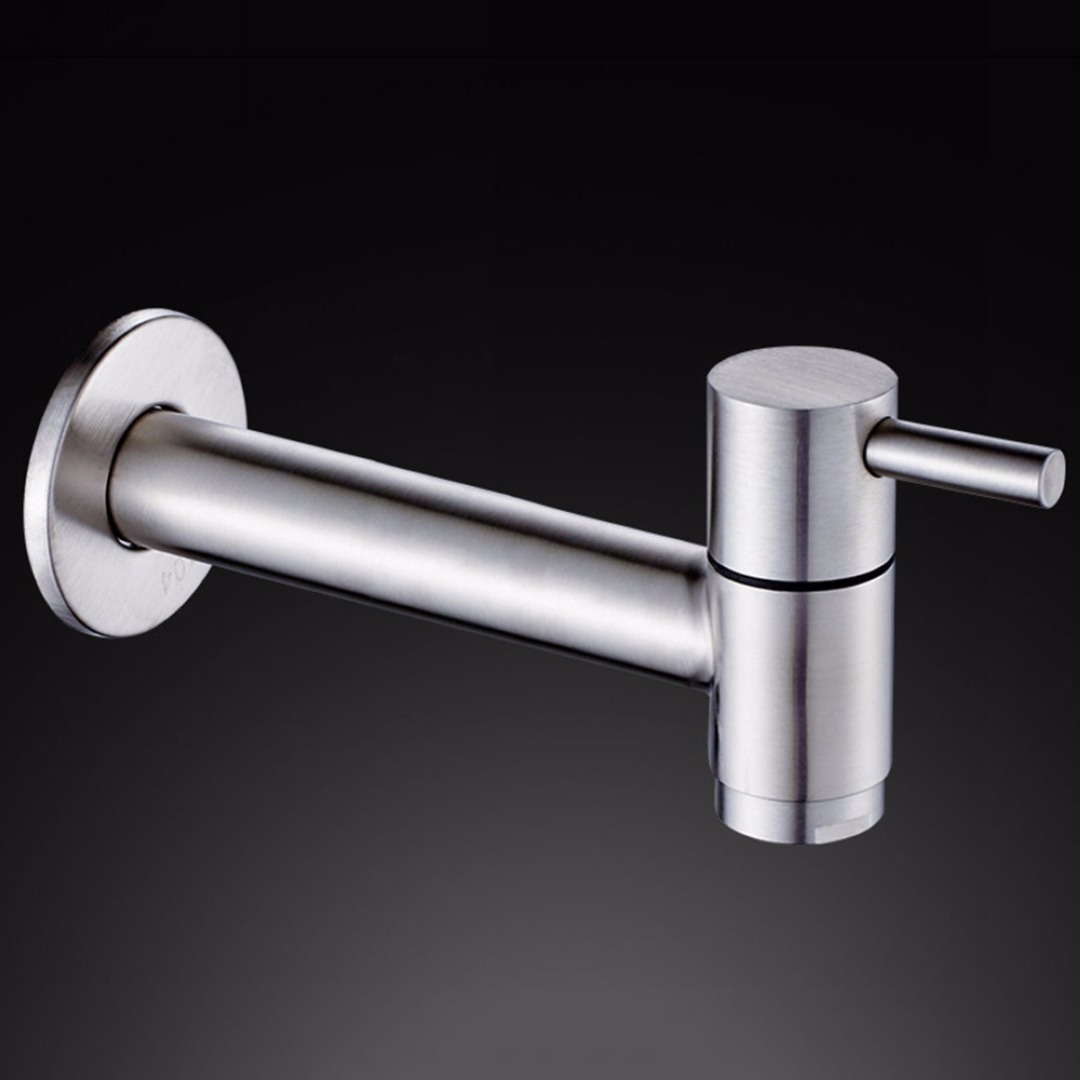 Mayitr Bathroom Basin Faucet Vessel Sink Water Tap Stainless Steel Single Handle Wall Mounted Bathroom Sink Faucet New