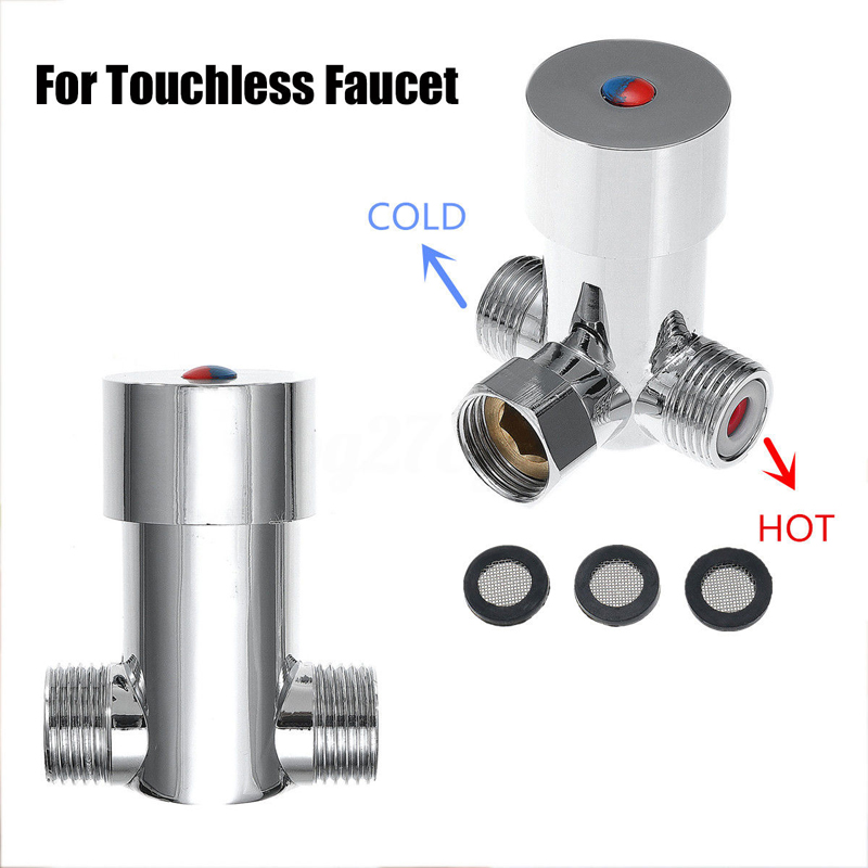 Hot Cold Water Valve Faucet Temperature Control Thermostatic Mixer Mixing Valve Sensor Tap for Bathroom Shower Head Faucet Tap