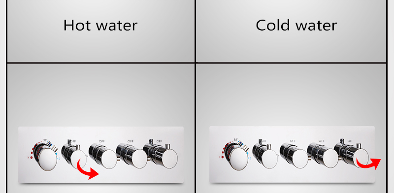 High Quality Shower Valves 4 Ways Wall Mounted High Flow Shower Mixer Controller  Thermostatic Bathroom Shower Valve (21)