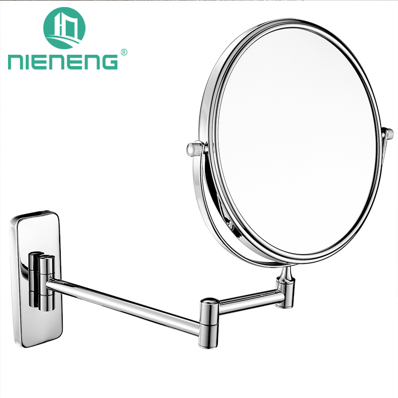 Nieneng Chrome Round Extending 8 Inches Cosmetic Wall Mounted Make Nieneng Chrome Round Extending 8 Inches