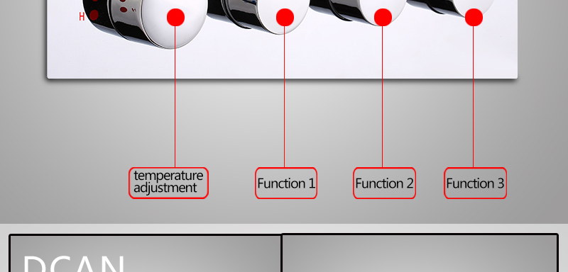 DCAN 3 Ways Of Better Quality Shower Faucet Shower Valve Rack Wall Mounted Control Valve Switch For Conceal Bathroom Accessories (21)
