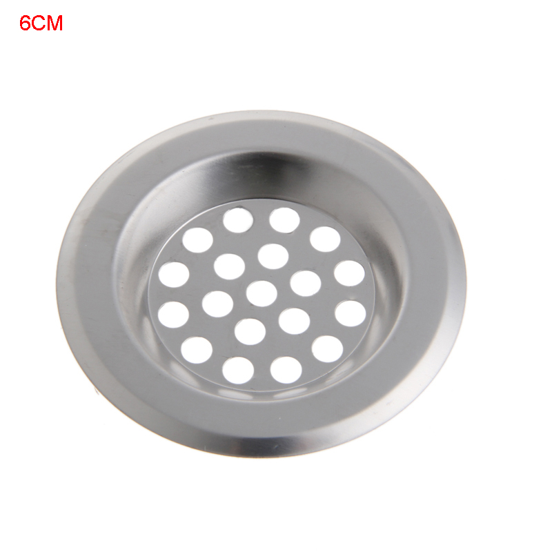 Durabke Silver Stainless Steel Kitchen Round Sink Strainer Sink Filter HA