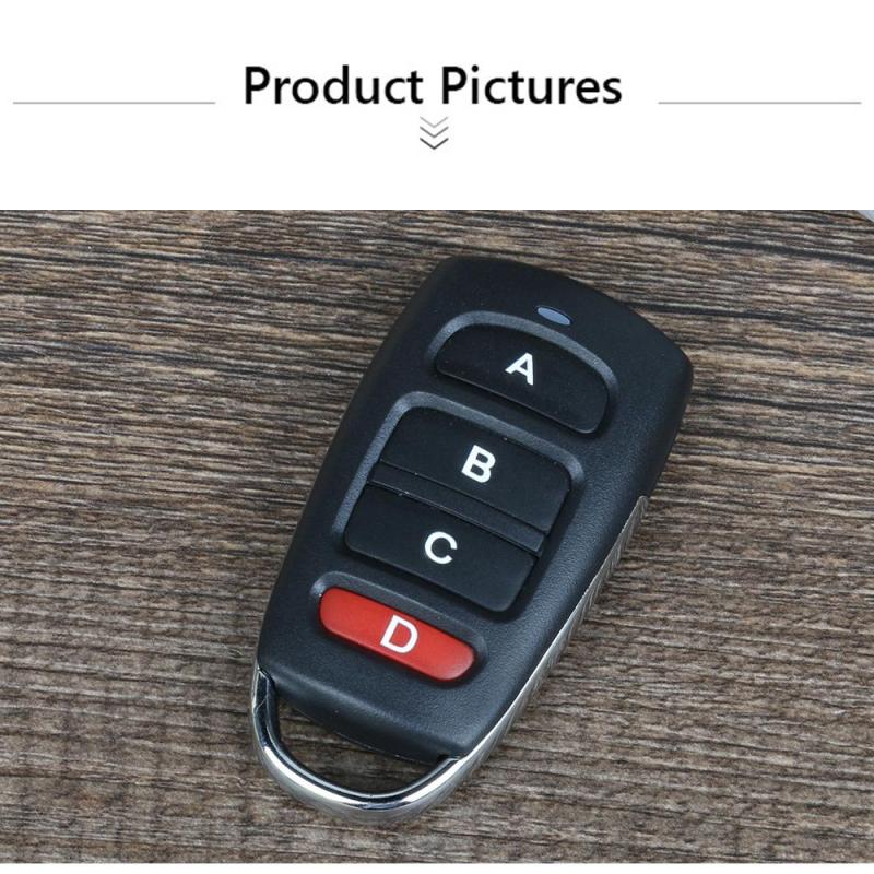 High Quality 220V 433MHZ 2 Buttons Car Gate Remote Switch Controller