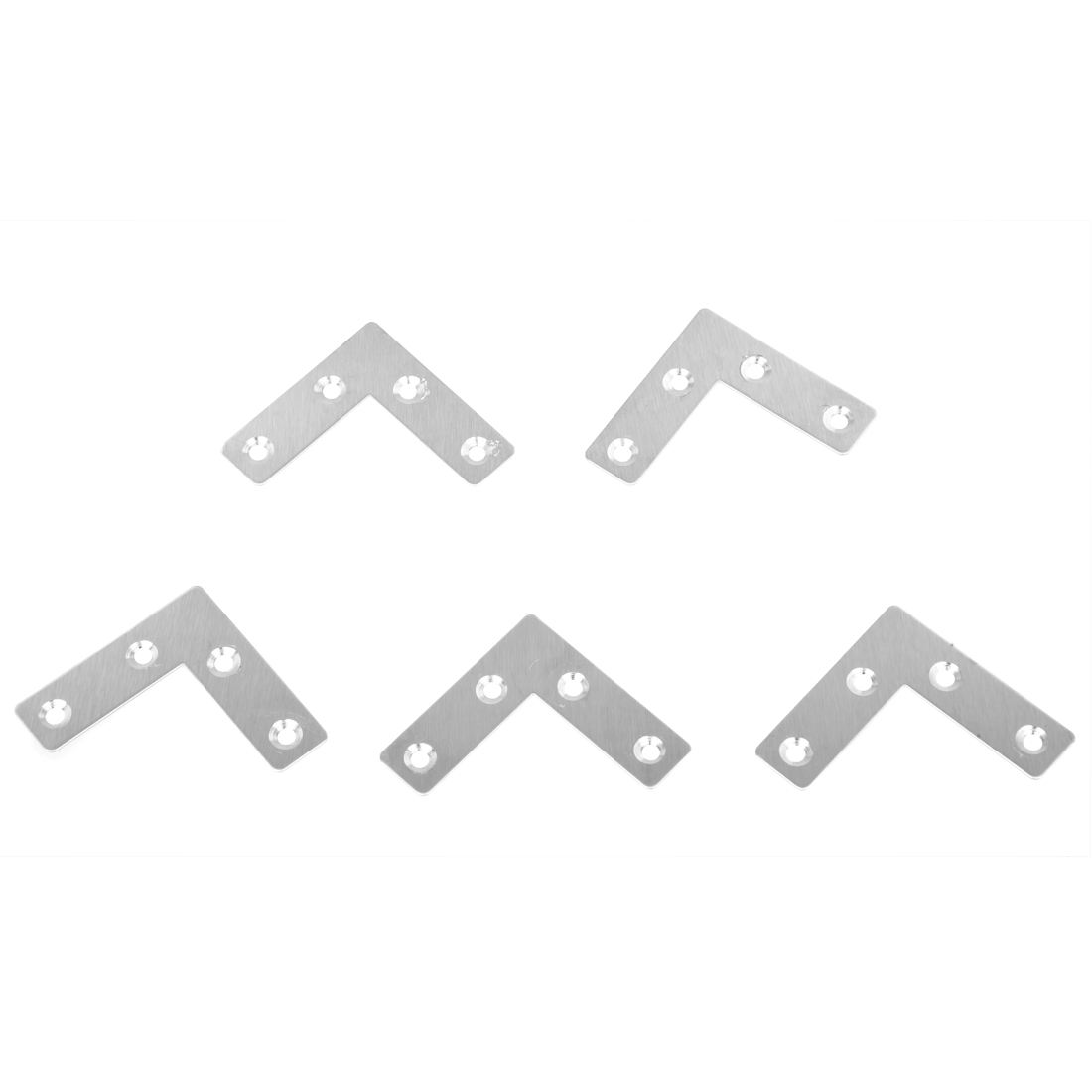 50 x 50mm Right Angle Plate Metal Corner Brackets Silver Tone x 5 piece specifications/price