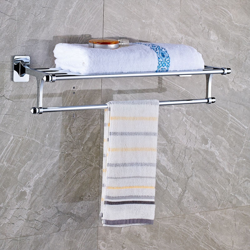 Wall-Mounted-Chrome-Fixed-Bath-Towel-Holder-Chrome-Brass-Towel-Shelf-with-Towel-Bar