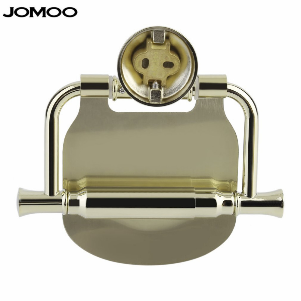 JOMOO Flanged Gold Wall Mounted Bathroom Paper Holder Bath Tissue Box