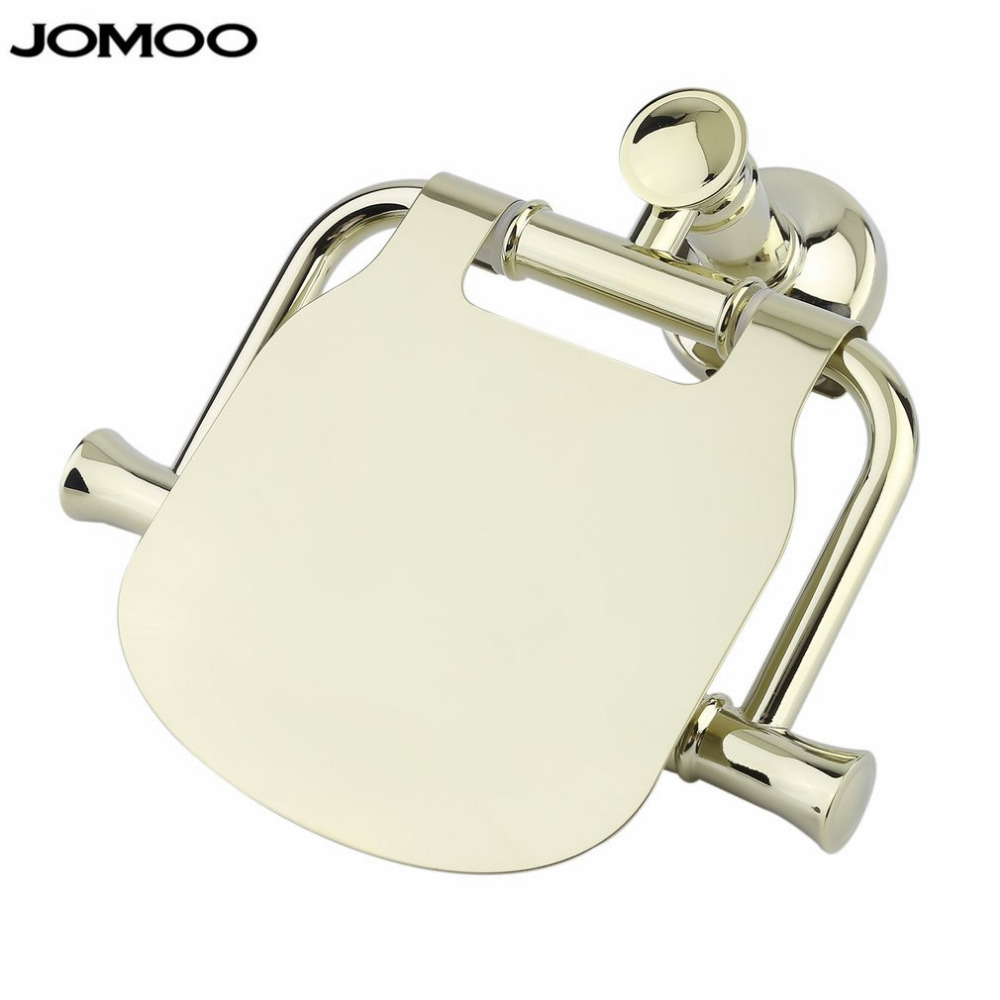 JOMOO Flanged Gold Wall Mounted Bathroom Paper Holder Bath Tissue Box
