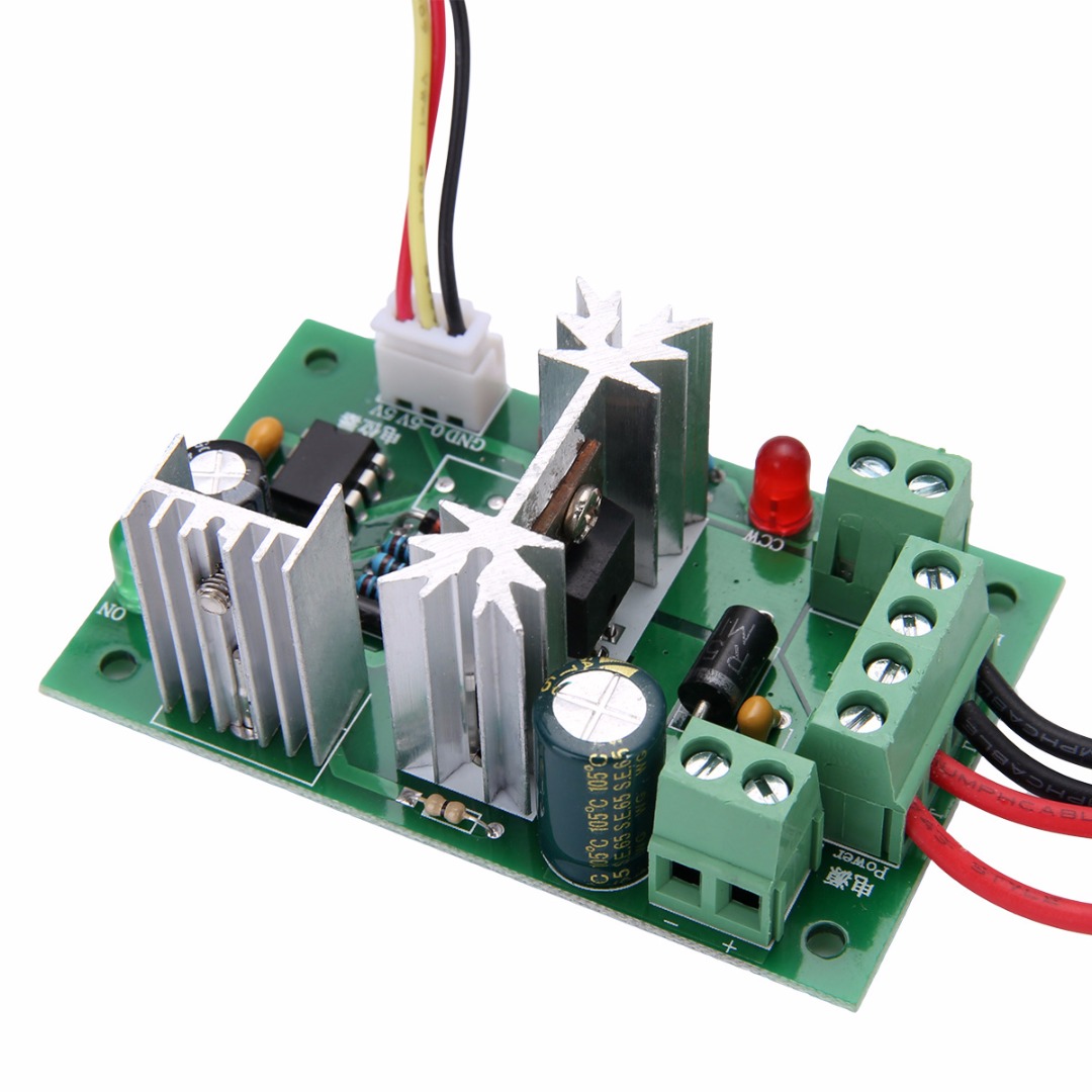 1pc Mayitr 6-30V DC Motor Speed Controller With Reversible PWM Forward / Reverse Switch Potentiometer 80W 6A