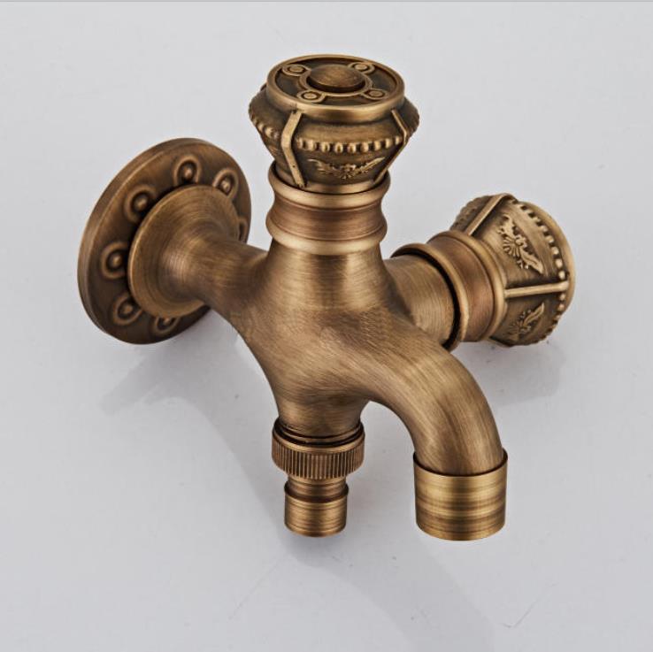 Luxury Antique Brass Garden faucet washing machine faucet copper ...