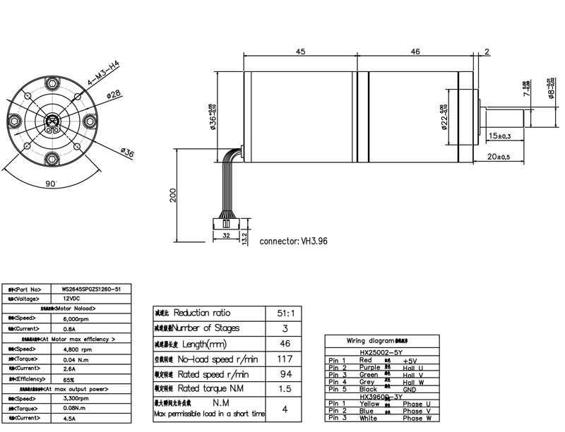 WS3645SPGZS1260-51 