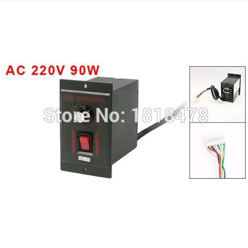 40W 220V AC 6 Pins Plug Gear Motor Speed Controller Switch US-52