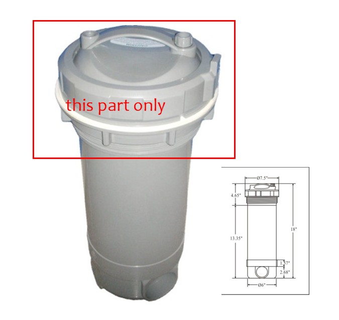 filter cartridge cover only