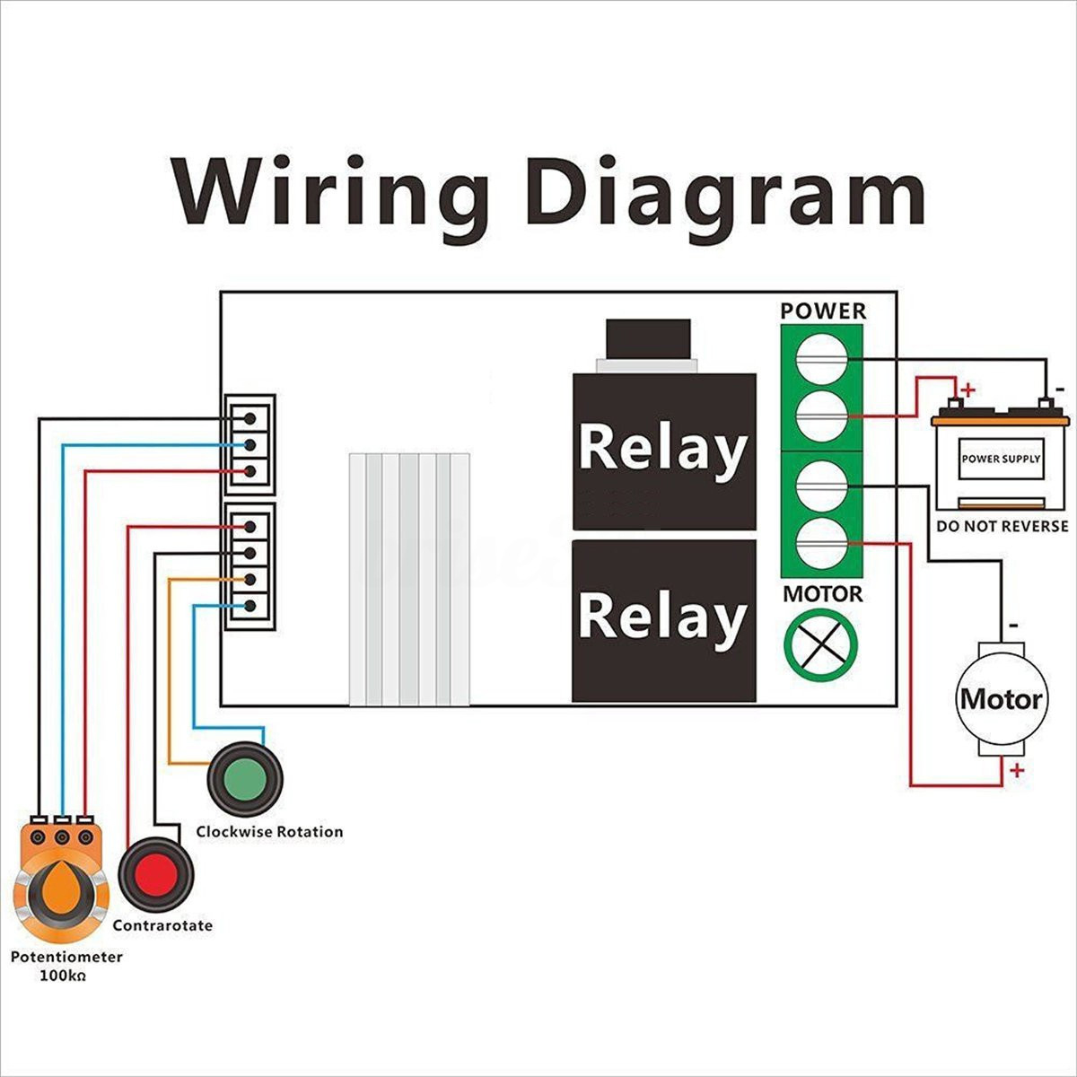 1 Set Durable Universal PWM RC Motor Speed Regulator Controller Switch DC 6V 12V 24V 3A 57*37*21mm With Circuit Board