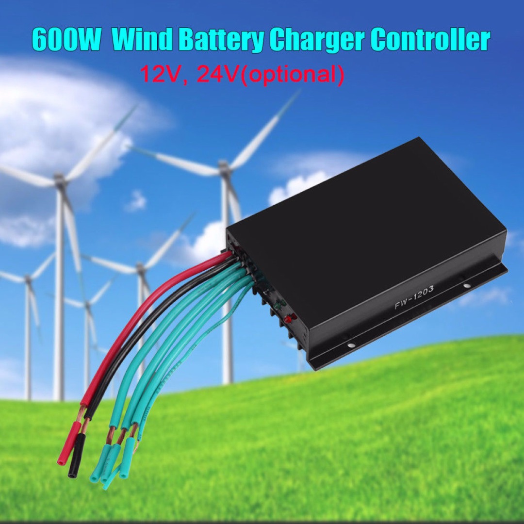 2017 New 12/24V 600W Waterproof Turbine Controller Mayitr Charge Controller Wind Generator