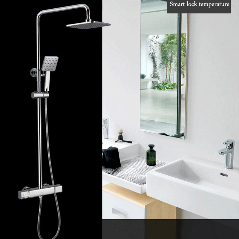 Jmkws Thermostatic Bathroom Shower Set Bathtub Faucet Mixer 38