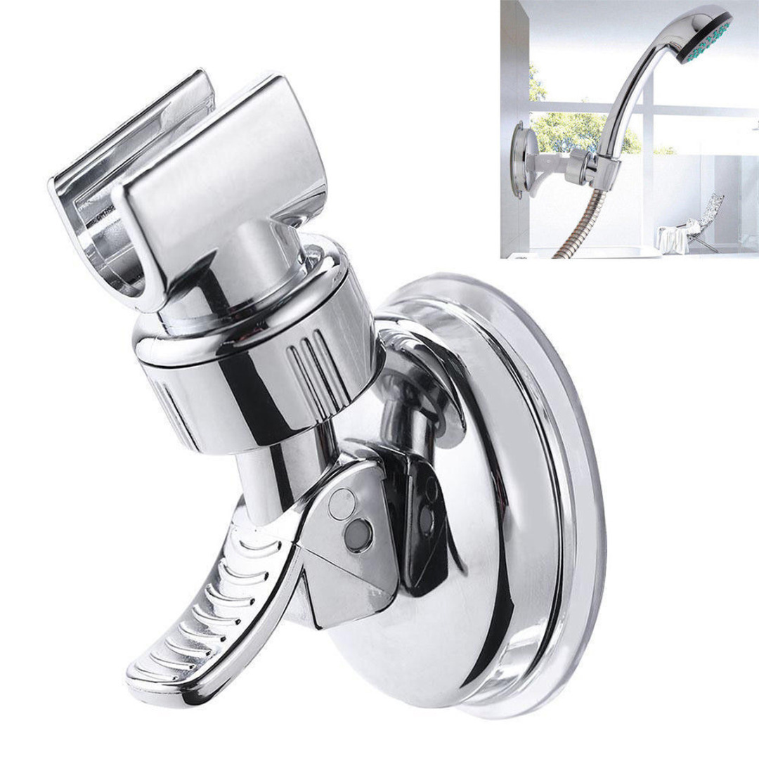 Adjustable Bathroom Shower head Holder Strong Suction Holder Shower Head Wall Mount Bracket for Bathroom Accessories