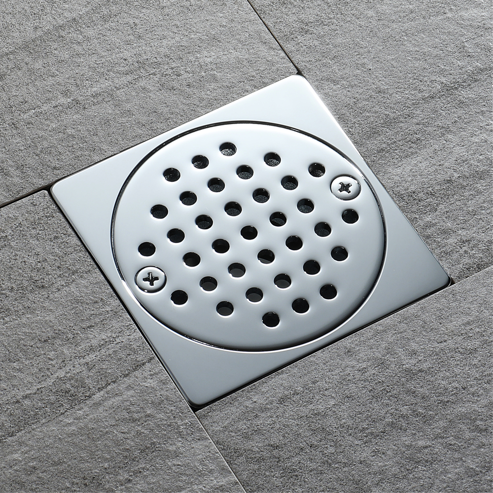Hideep Square Floor Drain Waste Grates Bathroom Invisible Sliver