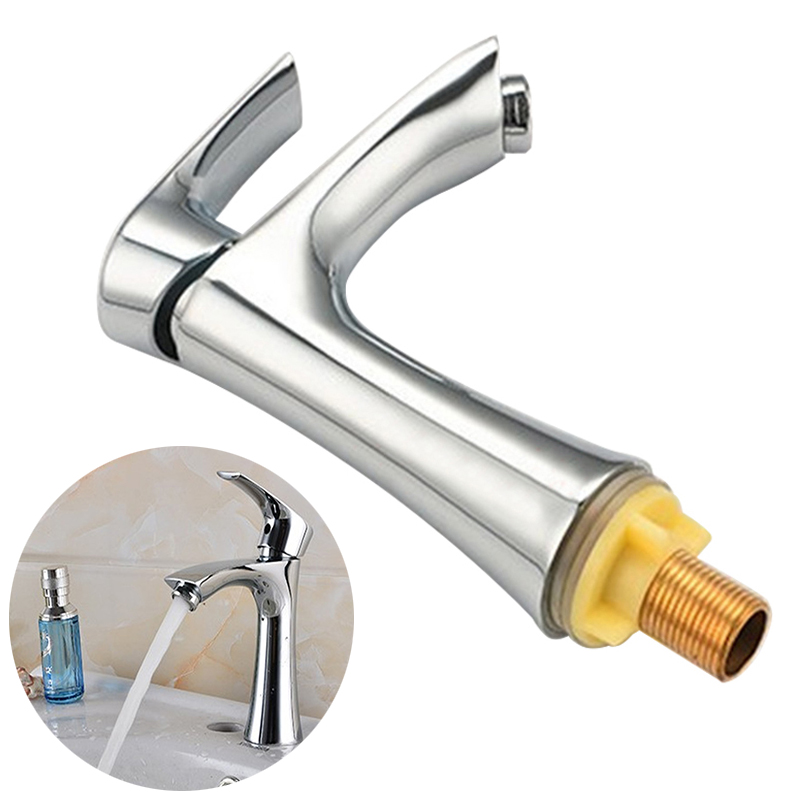 1pc Zinc Alloy Waterfall Bathroom Basin Faucets Single Hole Single Handle Cold Water Sink Tap Bathroom Faucets Mayitr New