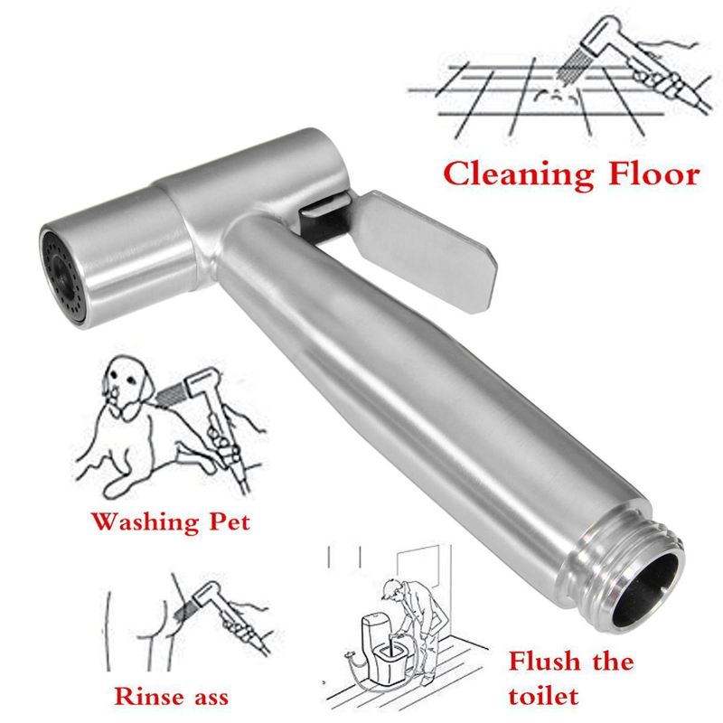 Stainless Steel Hand Held Shattaf Toilet Bidet Spray Bathroom Shower Sprayers for Toilet Bidet Sprayer