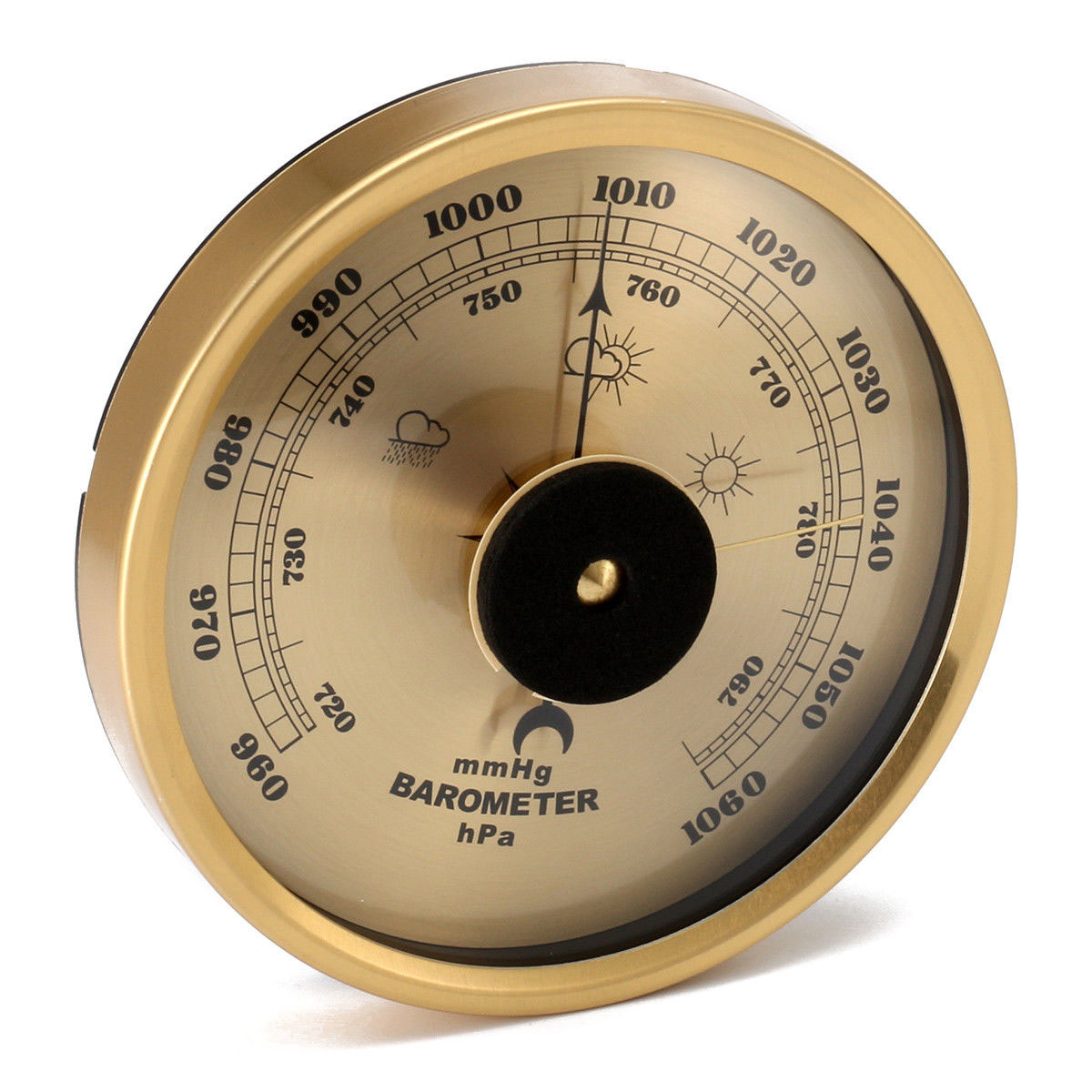 Portable Vintage Alloy Glass Bronze Barometer 960~1060hPa Barometer Weather Station Household Thermometer Hygrometer MAYITR