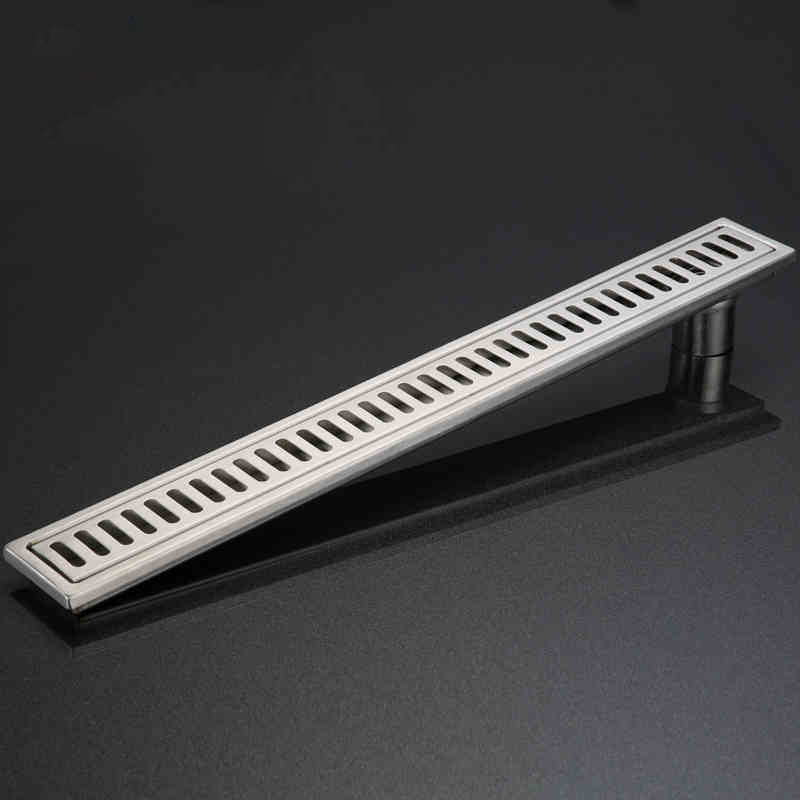 JMKWS Long Floor Drain 600MM Shower Floor Drains Channel Tile Insert ...