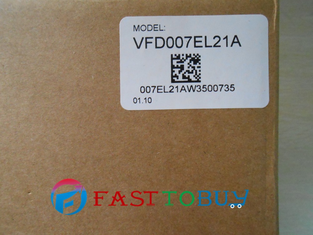 Delta Inverter VFD Drive VFD007EL21A 1 Phase 220V 0.75kW 1HP 0.1 ~ 600Hz
