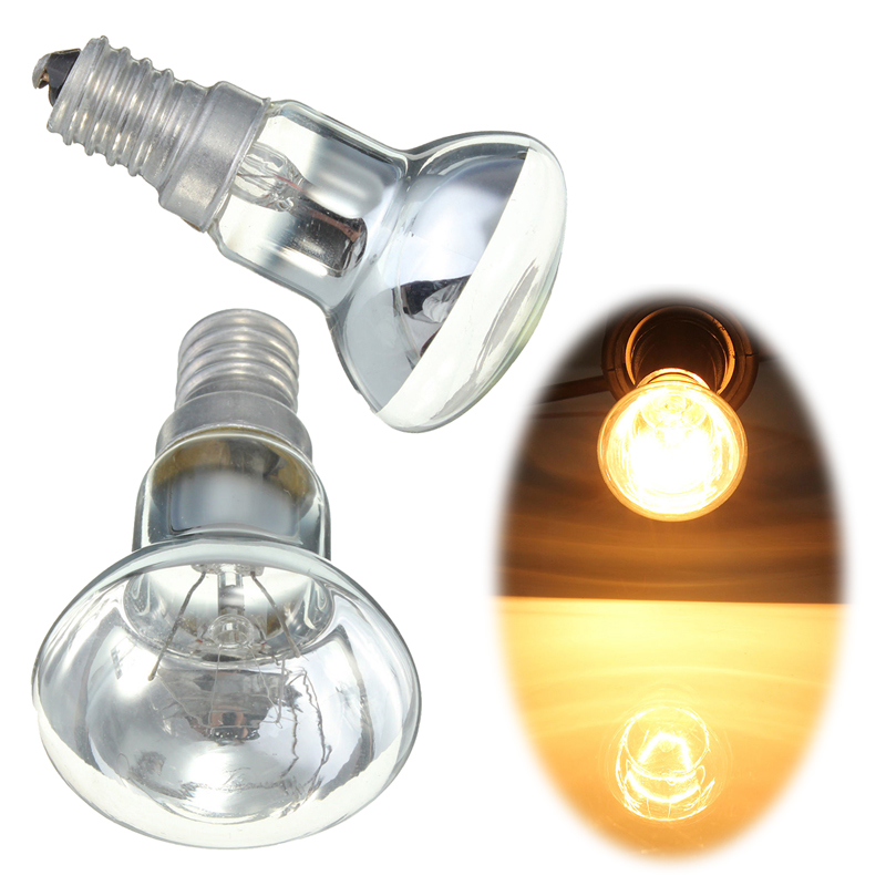 Mayitr 2pcs Light Bulb E14 30W R39 Clear Reflector Spot Light Bulbs Lamp Incandescent Filament Lamp Lighting Accessory 220V