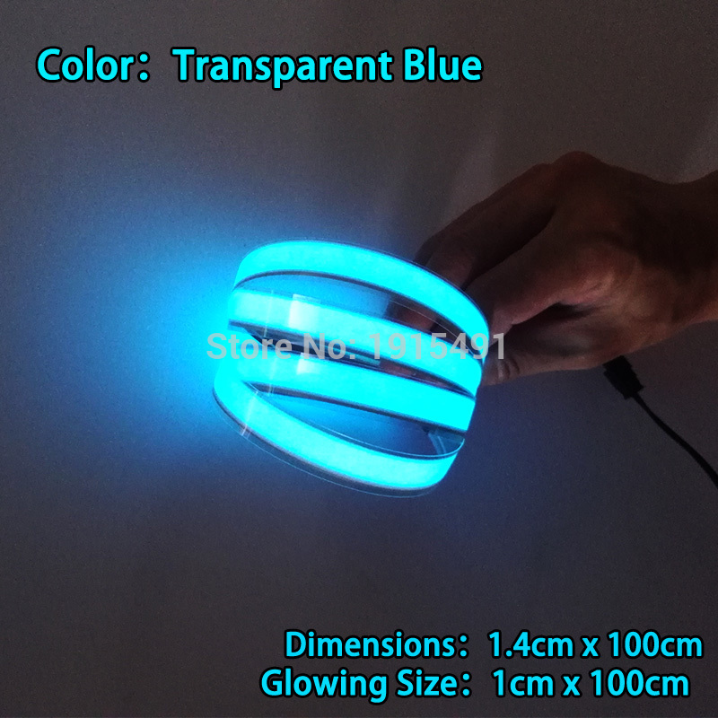 100cm transparent-blue-glow