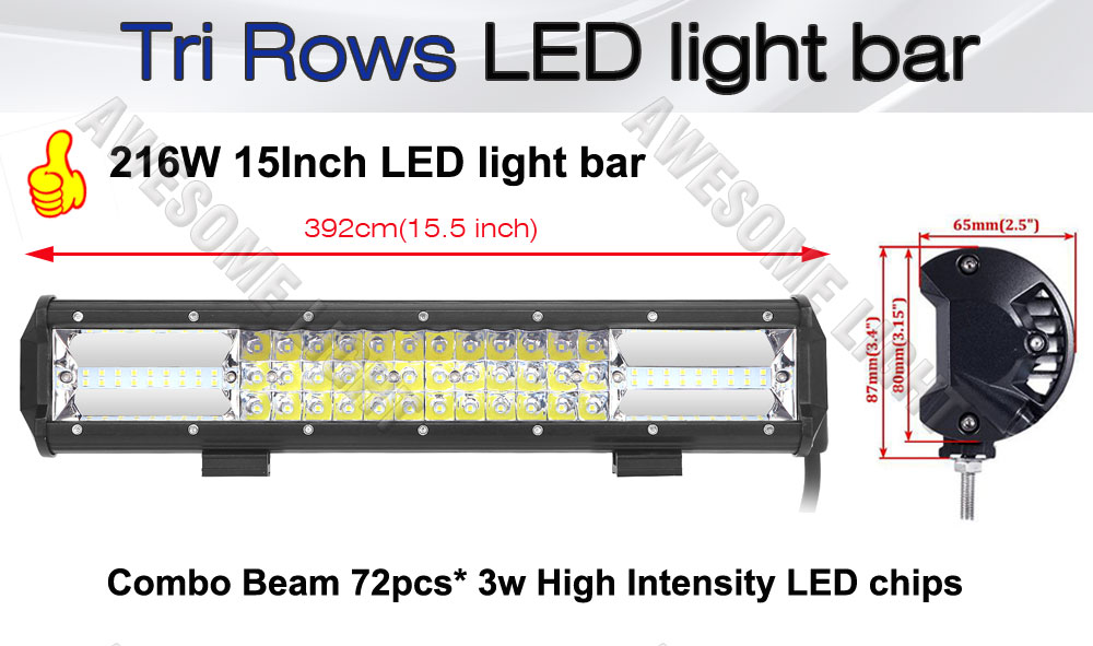 216w 15inch led light bar (4)