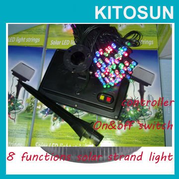 multi-color Solar String lights Kitosun 150LEDs