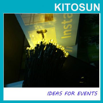 Warm White Solar String lights Kitosun 150LEDs 2