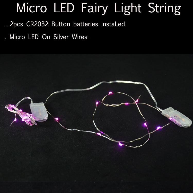 CR2032 LED String Light Pink