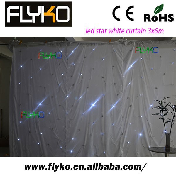 led star white curtain 20