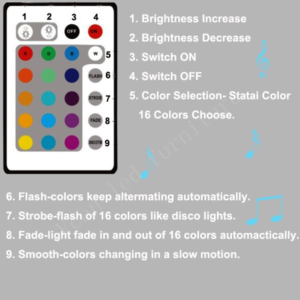 manual waterproof 16 colors change remote control plastic outdoor light lamp sphere led ball