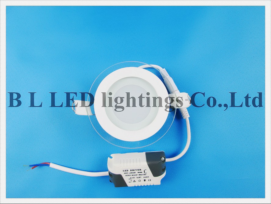 led panel light with glass round 6w------ led tube module ceiling panel flood bulb light lamp ------