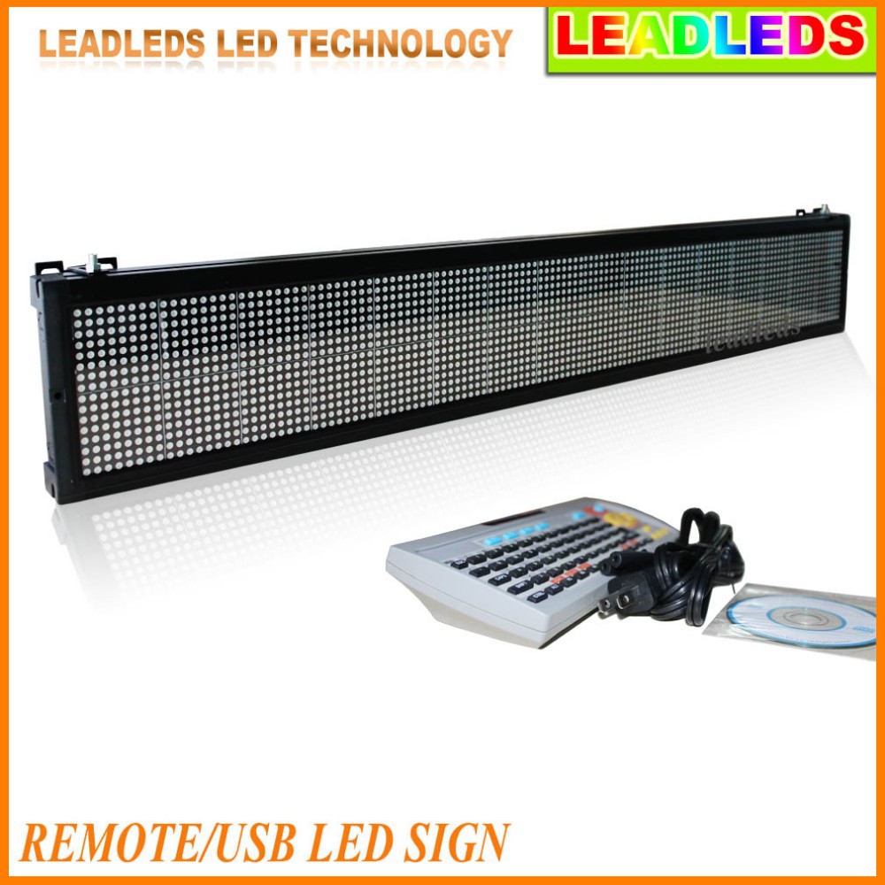 remote usb led sign programmable scrolling message business advertising board