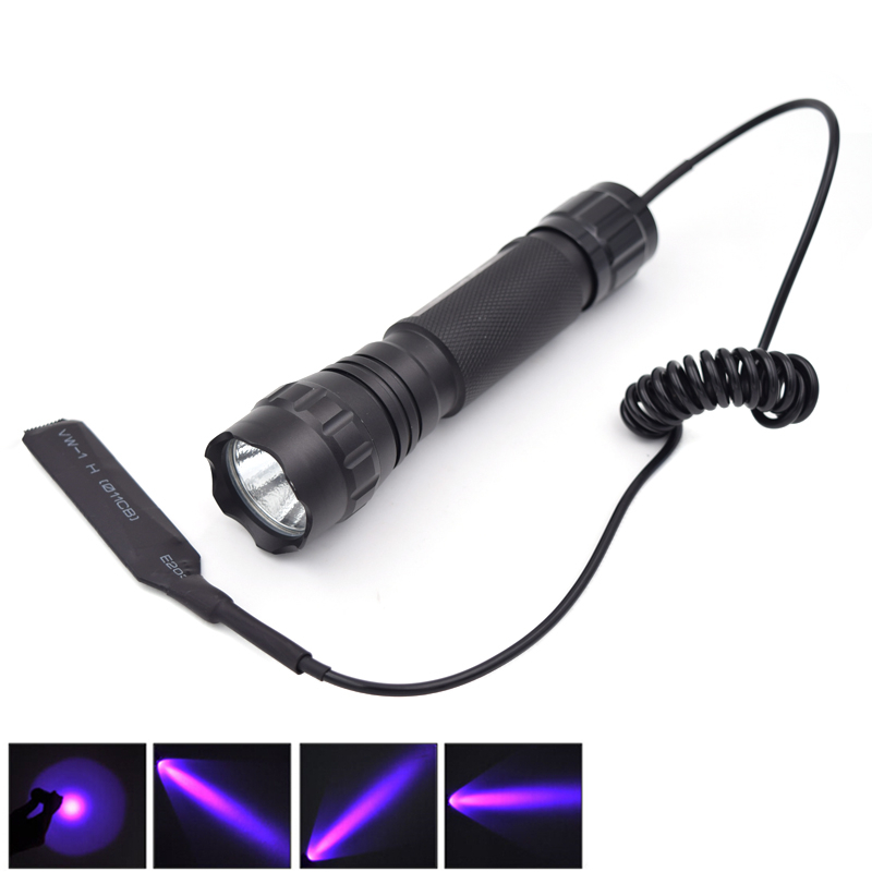 UV Flashlight Purple Light Ultraviolet 395nm UV LED Torch Light Lantern