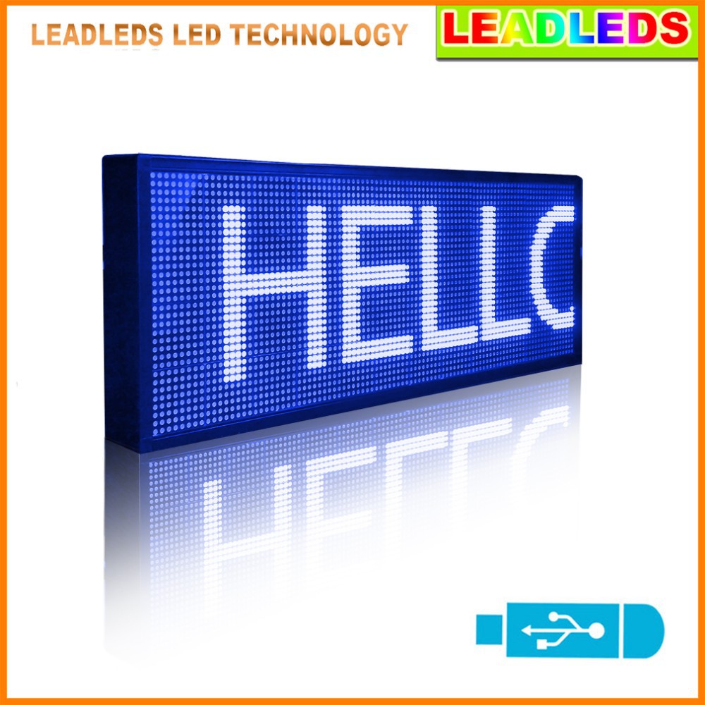 programmable by USB led scrolling sign board