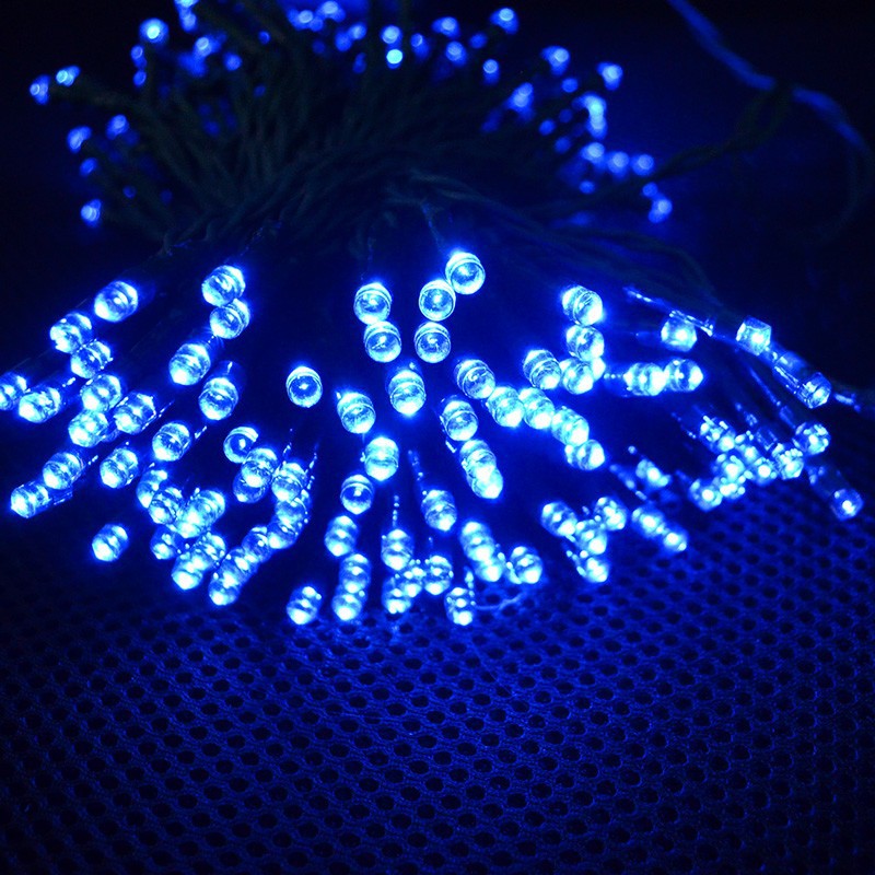 Blue String Lights Solar String Lights Outdoor for Gardens Patio Lawn Gate Yard String Lights Party with 200 LED Waterproof  (5)