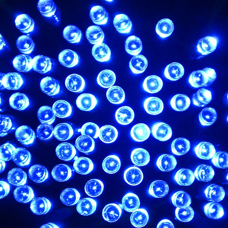 Blue String Lights Solar String Lights Outdoor for Gardens Patio Lawn Gate Yard String Lights Party with 200 LED Waterproof  (2)